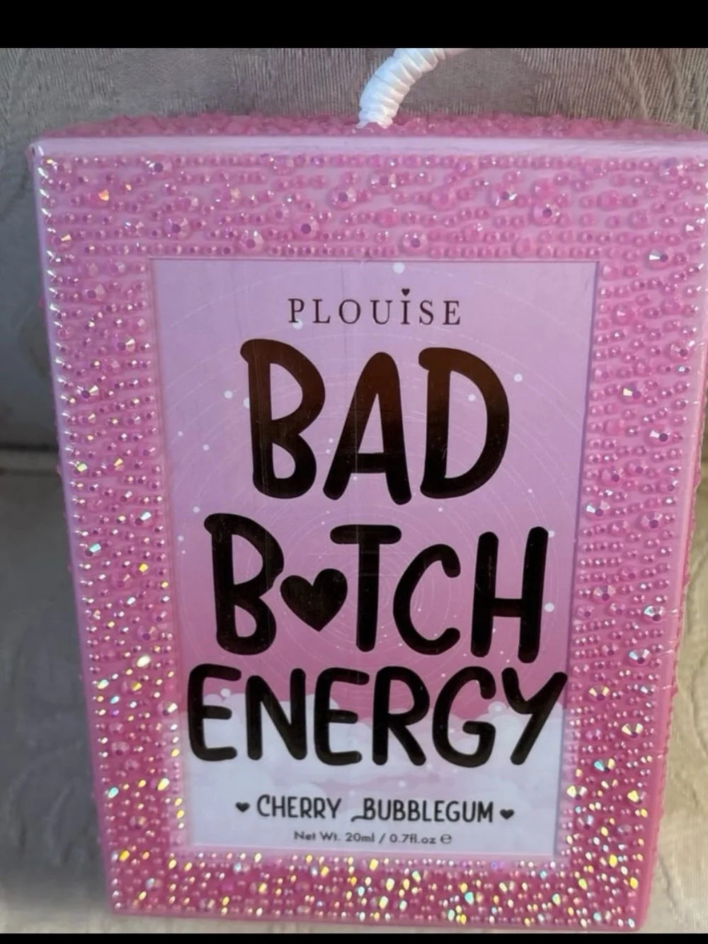 P. Louise Bad B*tch Energy Crystal Lipgloss & Balm Duo Cherry Bubblegum Set BNIB